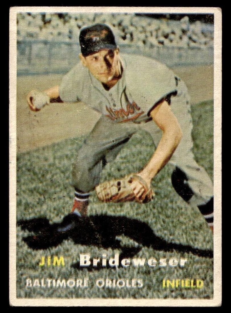 Jim Brideweser 1957 topps Topps