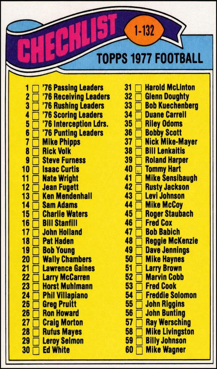 Checklist: 397-528 #417