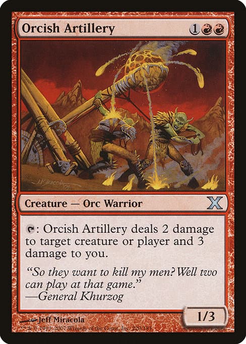 Orcish Artillery 1994 Magic: The Gathering Revised