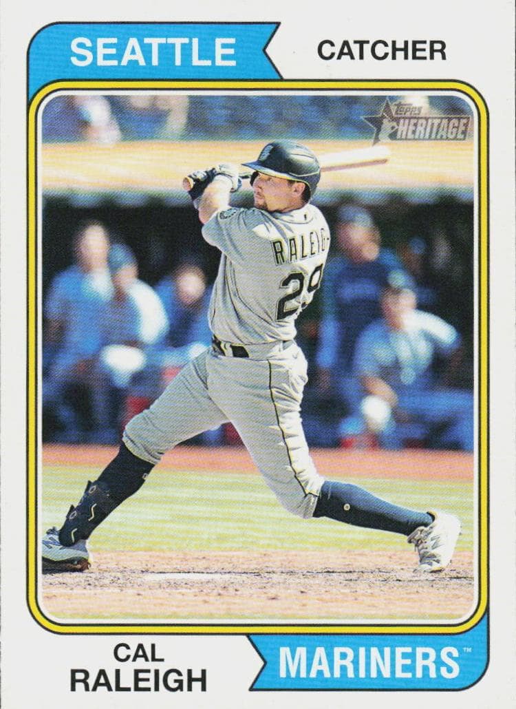 Cal Raleigh 2023 topps Topps Heritage
