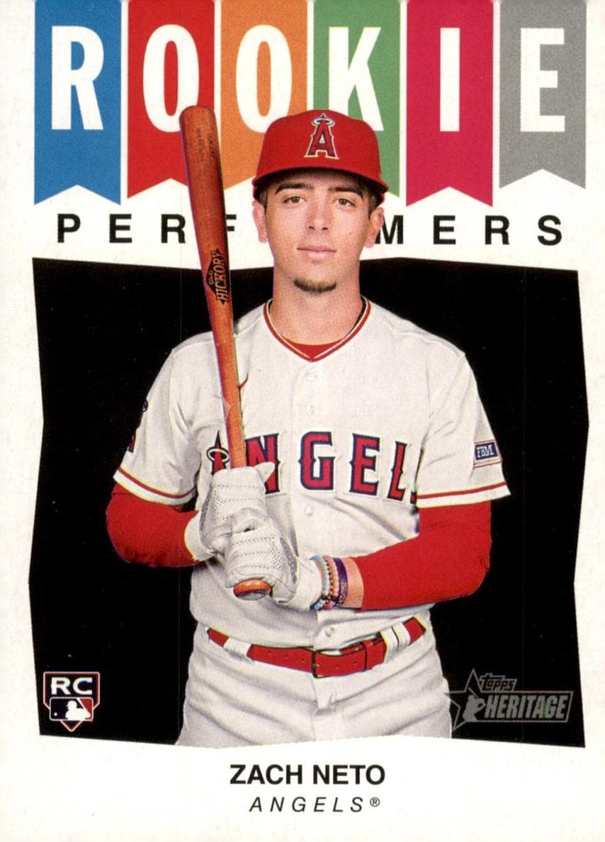 Zach Neto 2023 topps Topps Heritage
