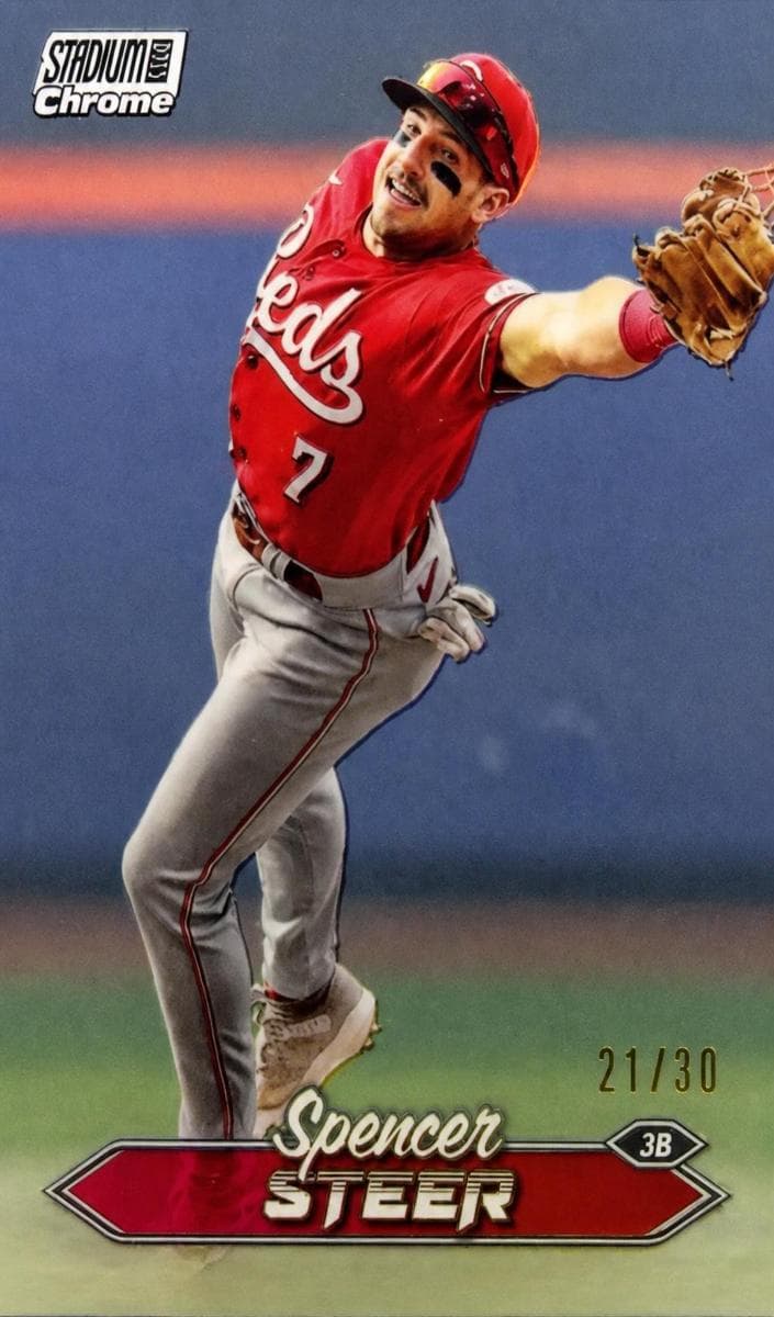 Spencer Steer 2024 topps Stadium Club