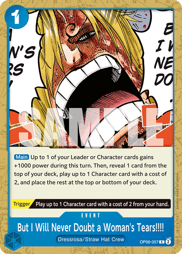 But I Will Never Doubt a Woman's Tears!!!! 2024 One Piece
