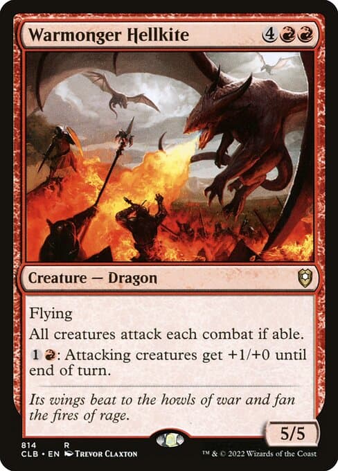Warmonger Hellkite 2018 Magic: The Gathering Commander Anthology Volume II