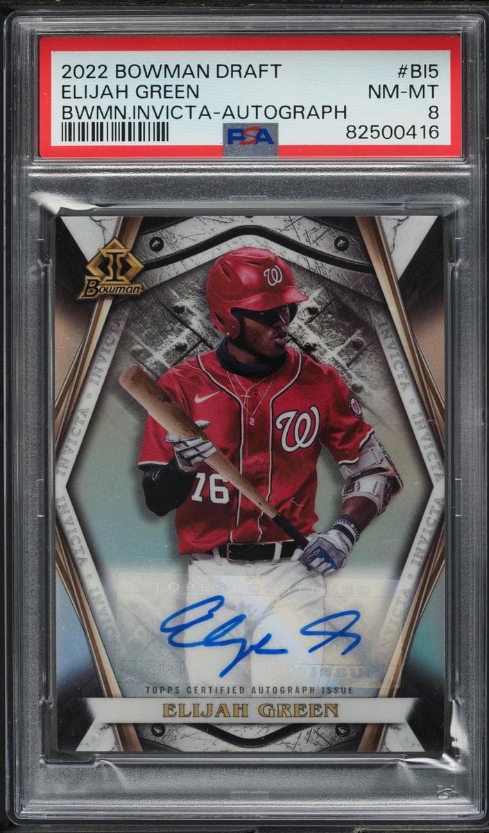 Elijah Green 2022 bowman Bowman Draft