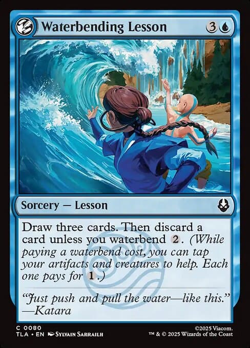 Waterbending Lesson 2025 Magic: The Gathering Avatar: The Last Airbender