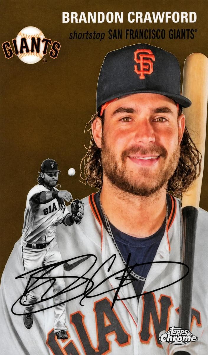 Brandon Crawford 2023 topps Topps Chrome Platinum Anniversary
