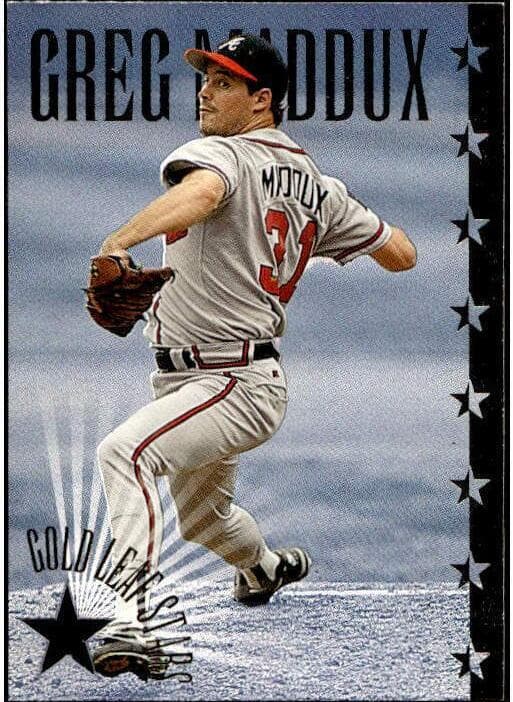 Greg Maddux 1995 leaf Leaf