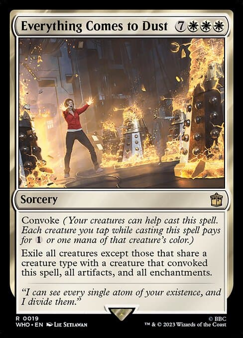 Everything Comes to Dust 2023 Magic: The Gathering Doctor Who