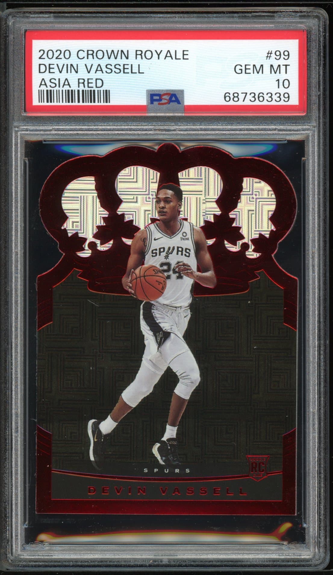 Devin Vassell 2020 panini Panini Crown Royale