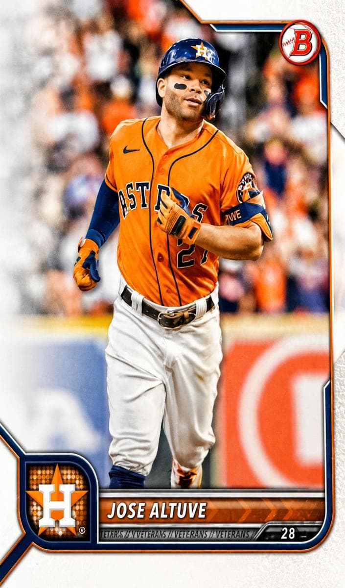 Jose Altuve 2022 bowman Bowman