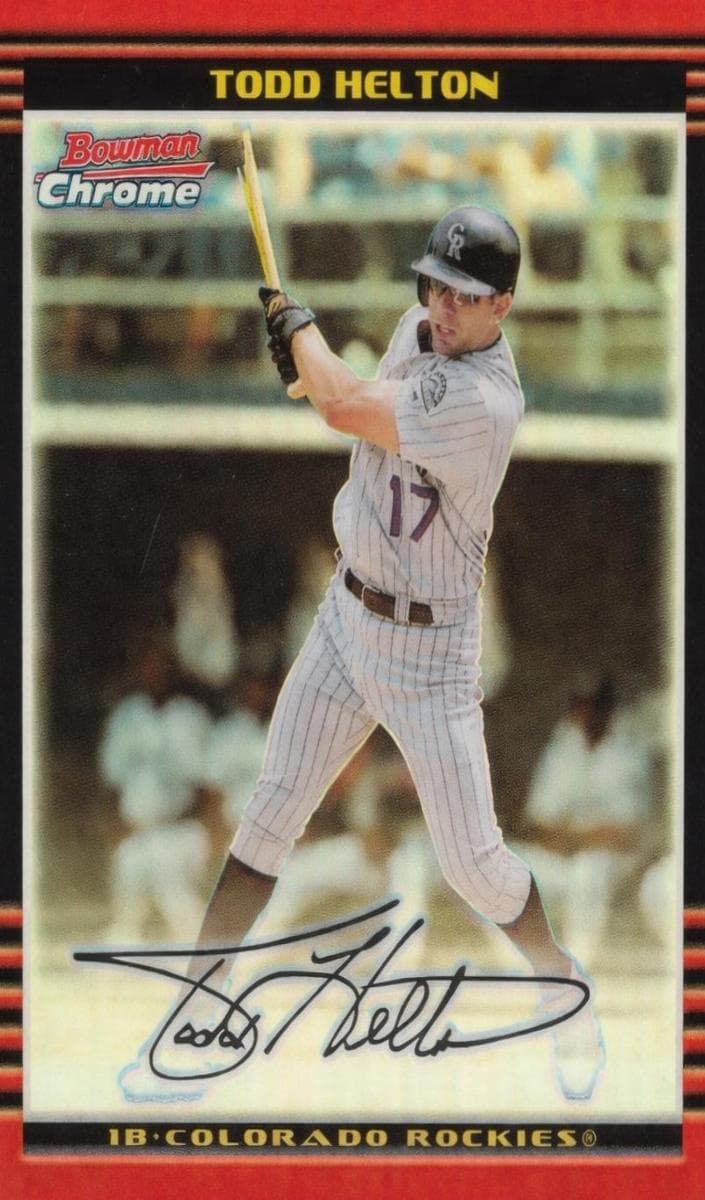 Todd Helton 2002 bowman Bowman