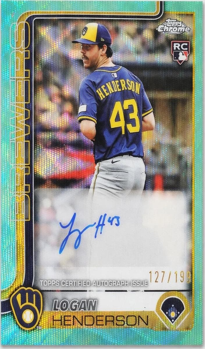 Logan Henderson 2025 topps Topps Chrome Update
