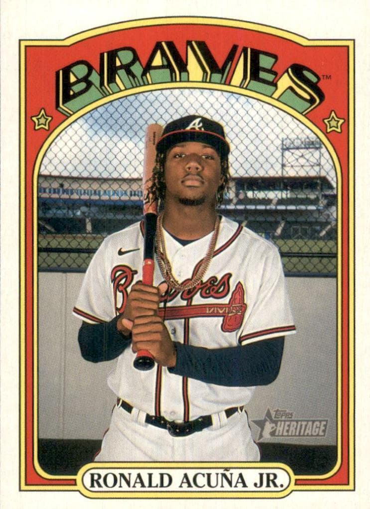 Ronald Acuña Jr. 2021 topps Topps Heritage