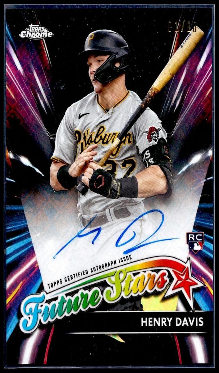 Henry Davis 2024 topps Topps Chrome Logofractor Edition
