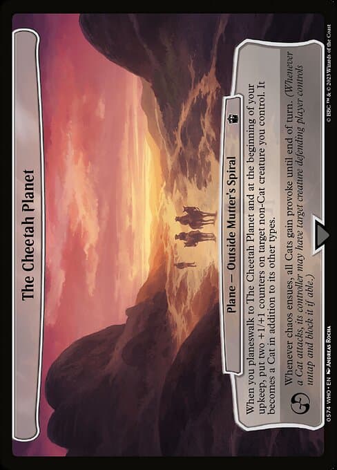 The Cheetah Planet 2023 Magic: The Gathering Doctor Who