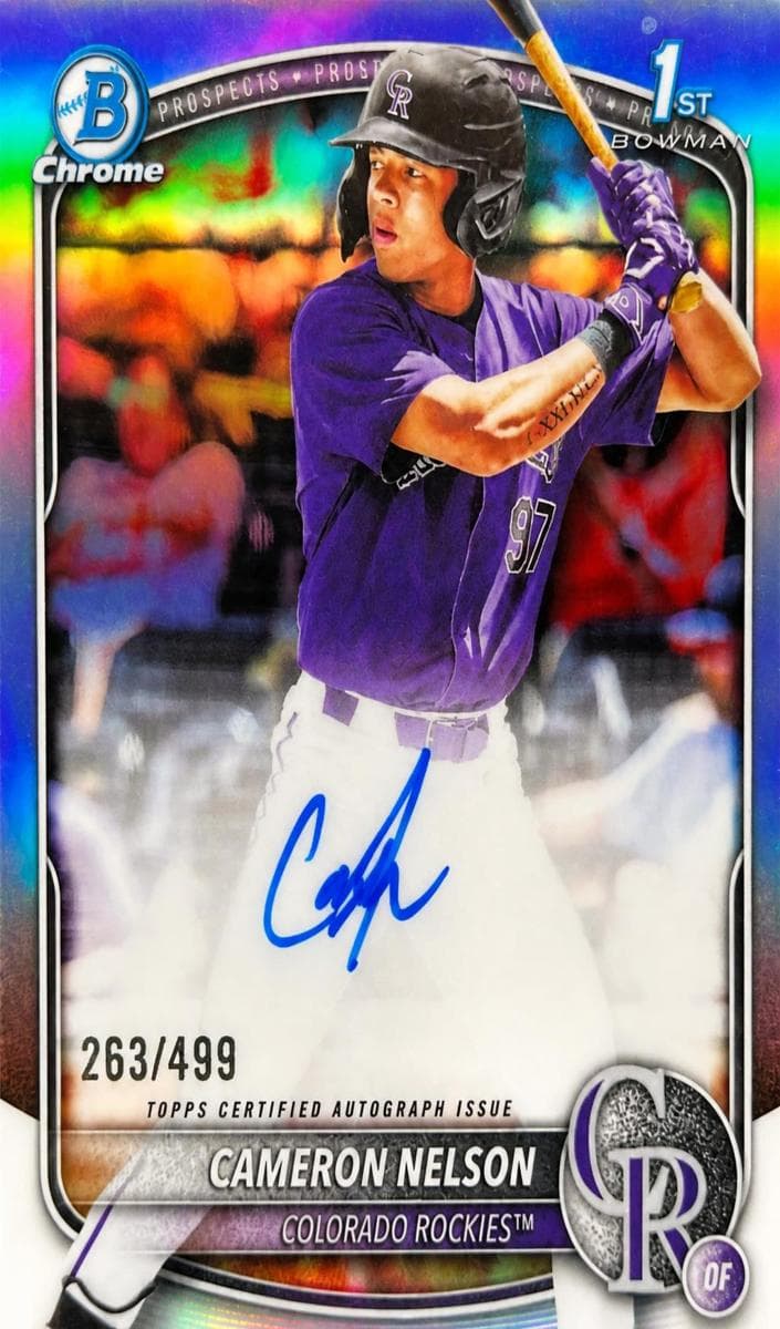 Cameron Nelson trading card