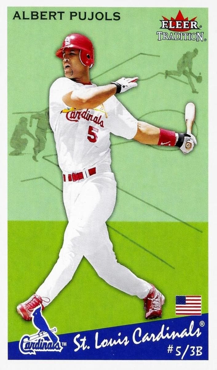 Albert Pujols 2002 fleer Fleer Tradition