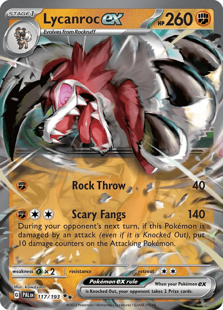 Lycanroc ex 2025 Pokemon Chinese Gem Pack 3