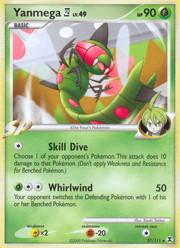 Yanmega 2009 Pokemon Rising Rivals Reverse Holo