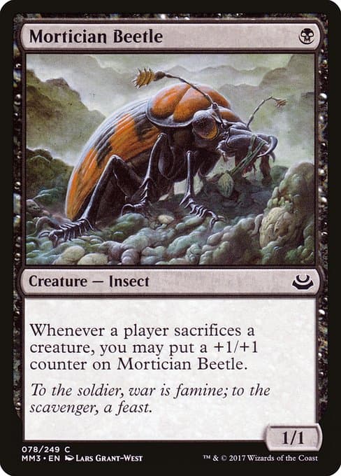 Mortician Beetle 2017 Magic: The Gathering