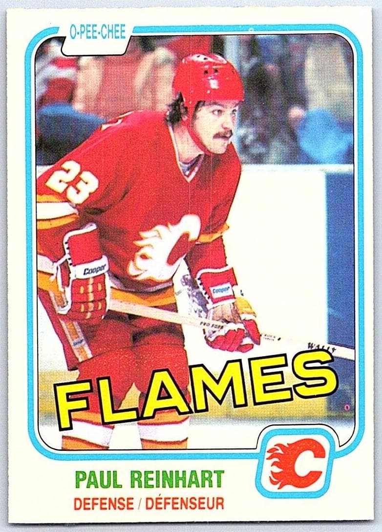 Paul Reinhart 1981 topps O-Pee-Chee