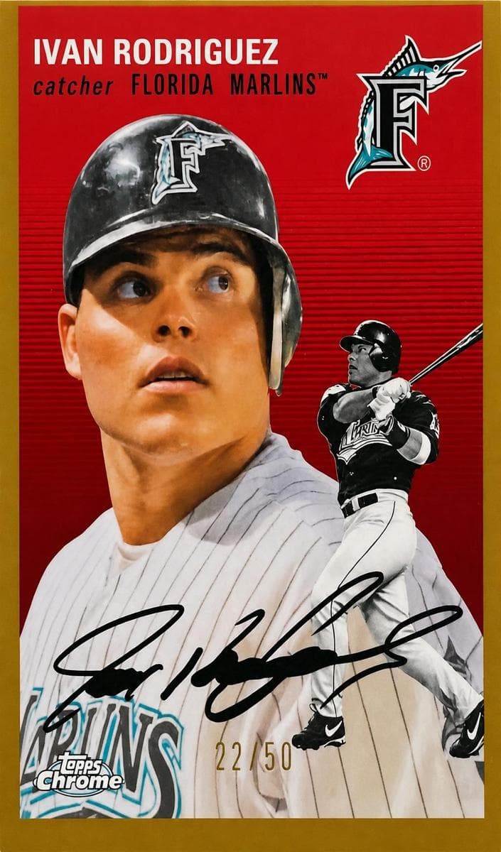 Ivan Rodriguez 2023 topps Topps Chrome Platinum Anniversary