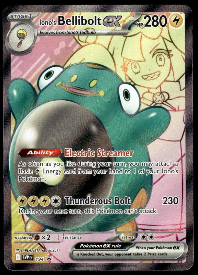 Iono's Bellibolt EX #194
