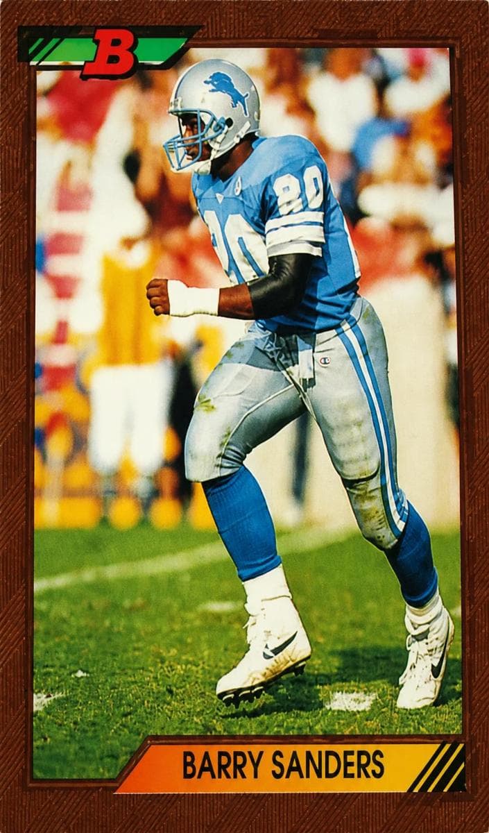 Barry Sanders 1992 bowman