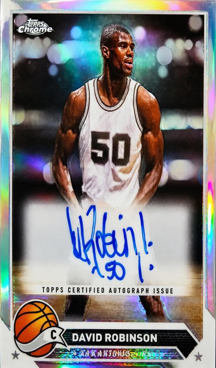David Robinson 2023 topps Topps Chrome Sapphire Edition