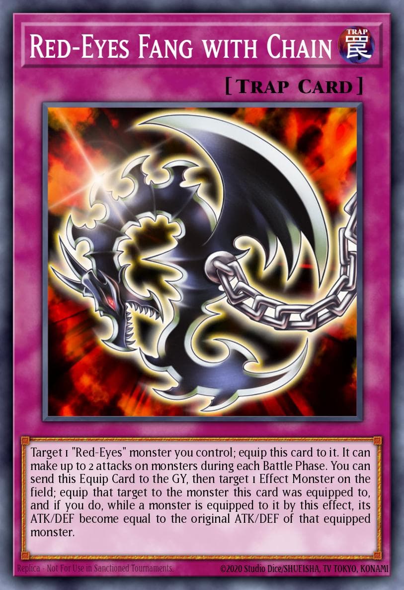 Red-Eyes Fang with Chain #LEDU-EN004