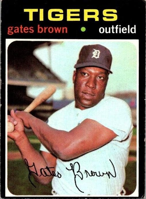 Gates Brown 1971 topps Topps