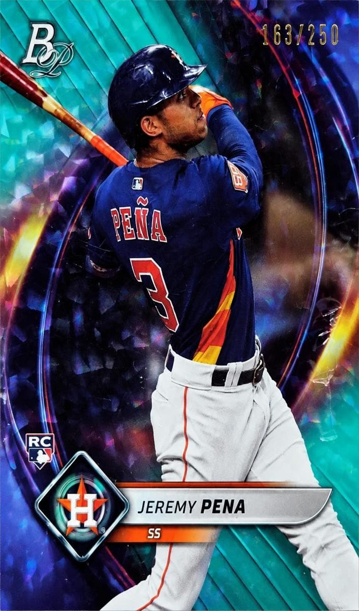 Jeremy Pena 2022 bowman Bowman Platinum