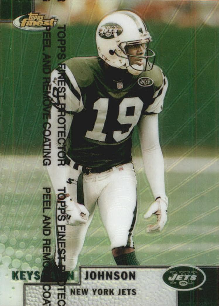 Keyshawn Johnson 1999 topps Finest Football Refractor