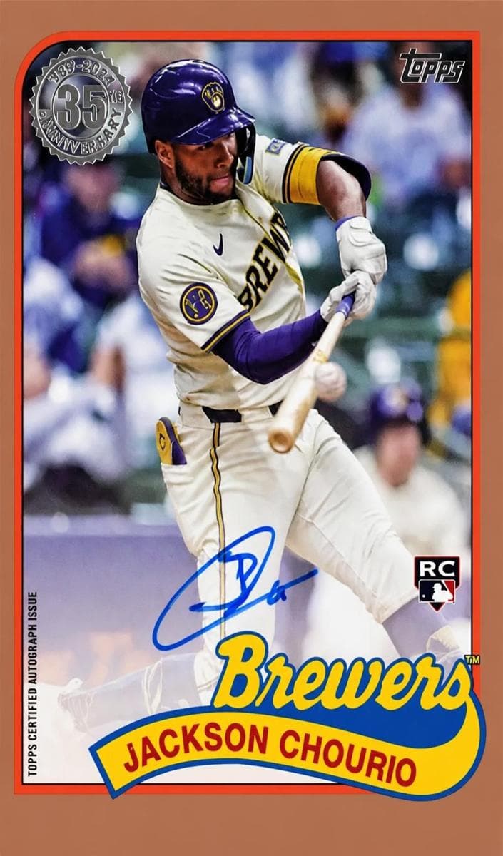 Jackson Chourio 2024 topps Topps Update