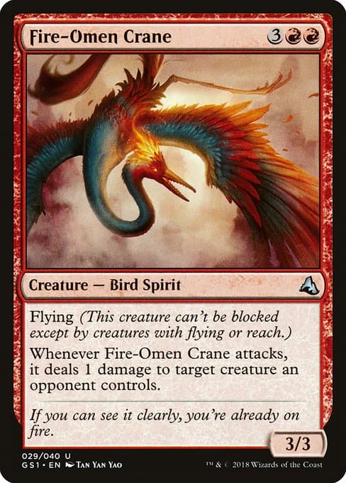 Fire-Omen Crane Magic: The Gathering Global Series: Jiang Yanggu & Mu Yanling