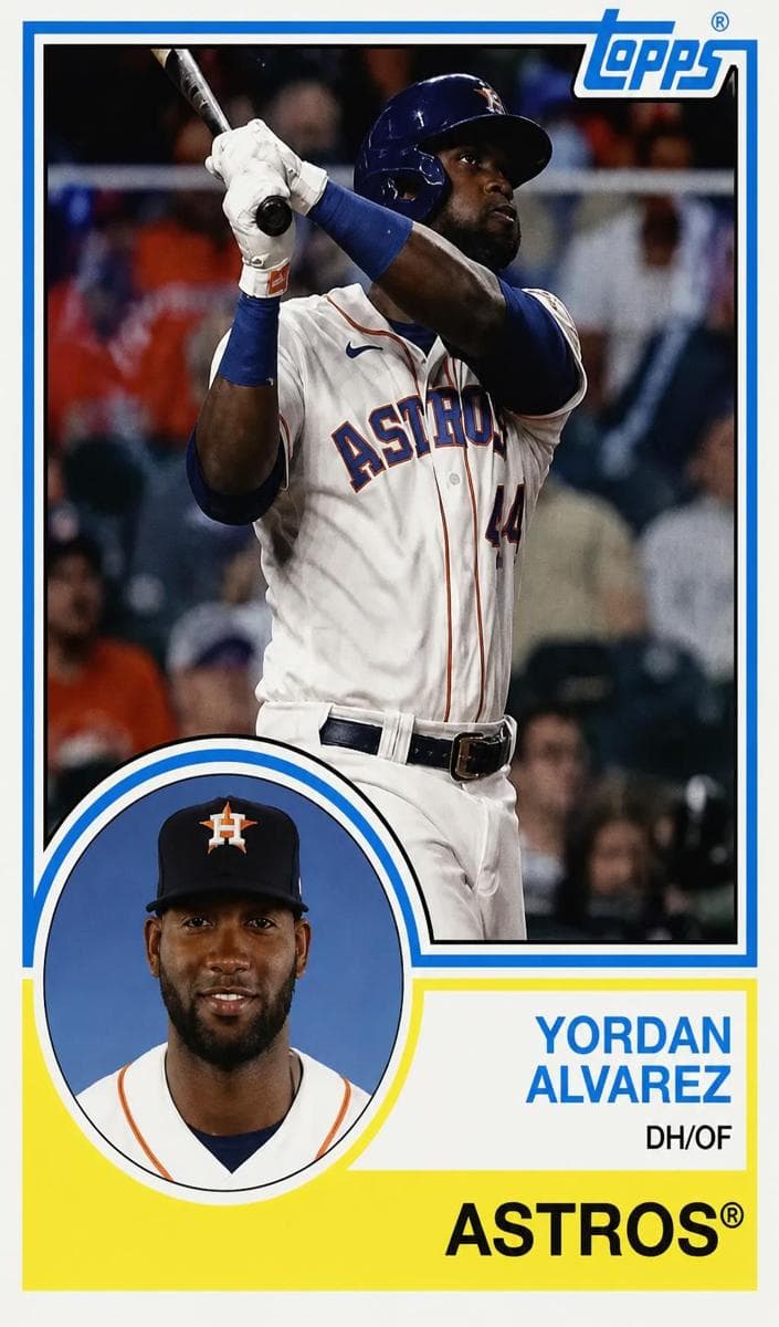 Yordan Alvarez 2021 topps Topps Archives