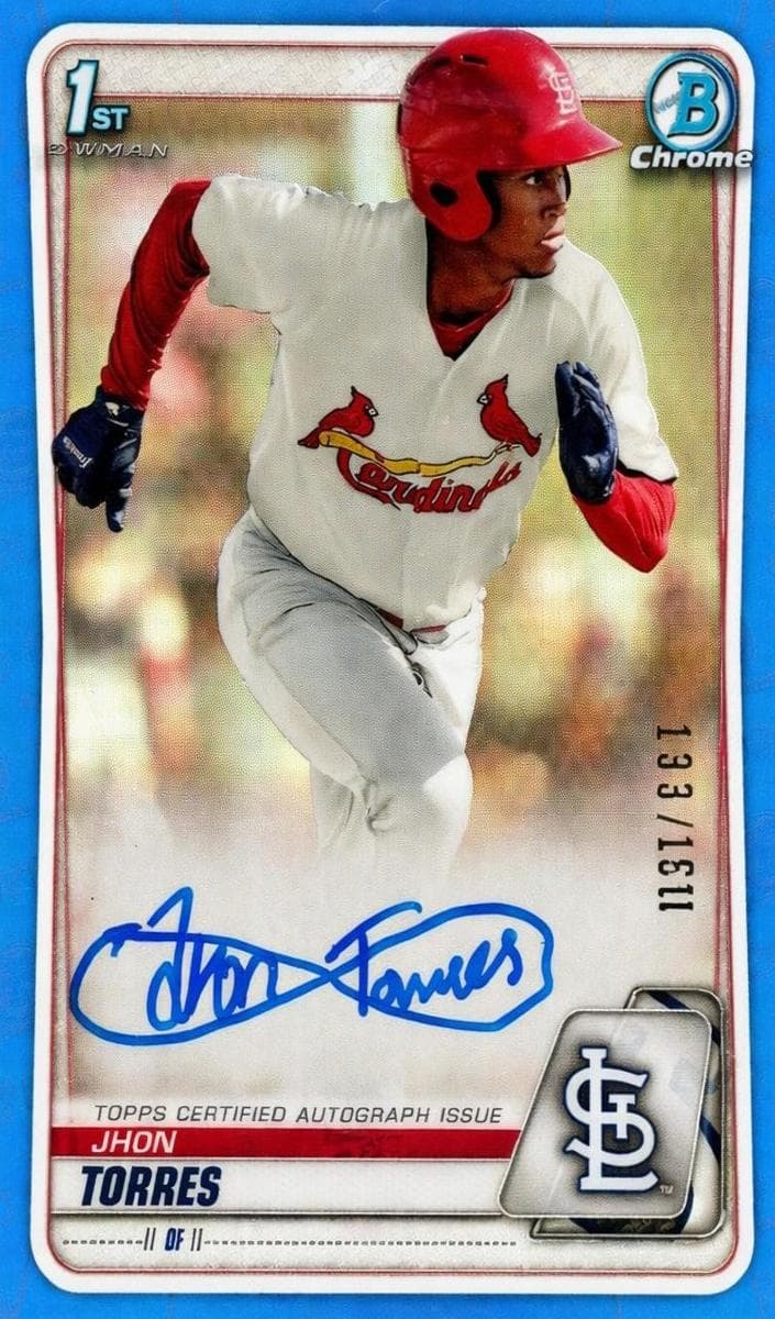Jhon Torres 2020 bowman Bowman Chrome