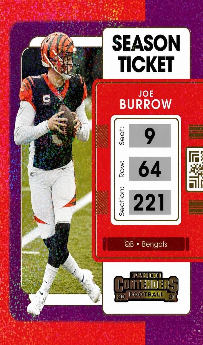 Joe Burrow 2021 panini Panini Contenders