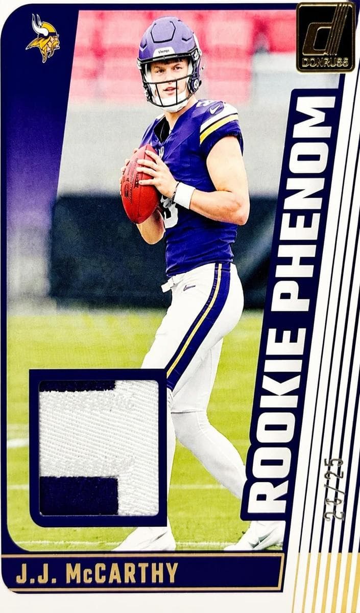 J.J. McCarthy 2024 panini Panini Donruss