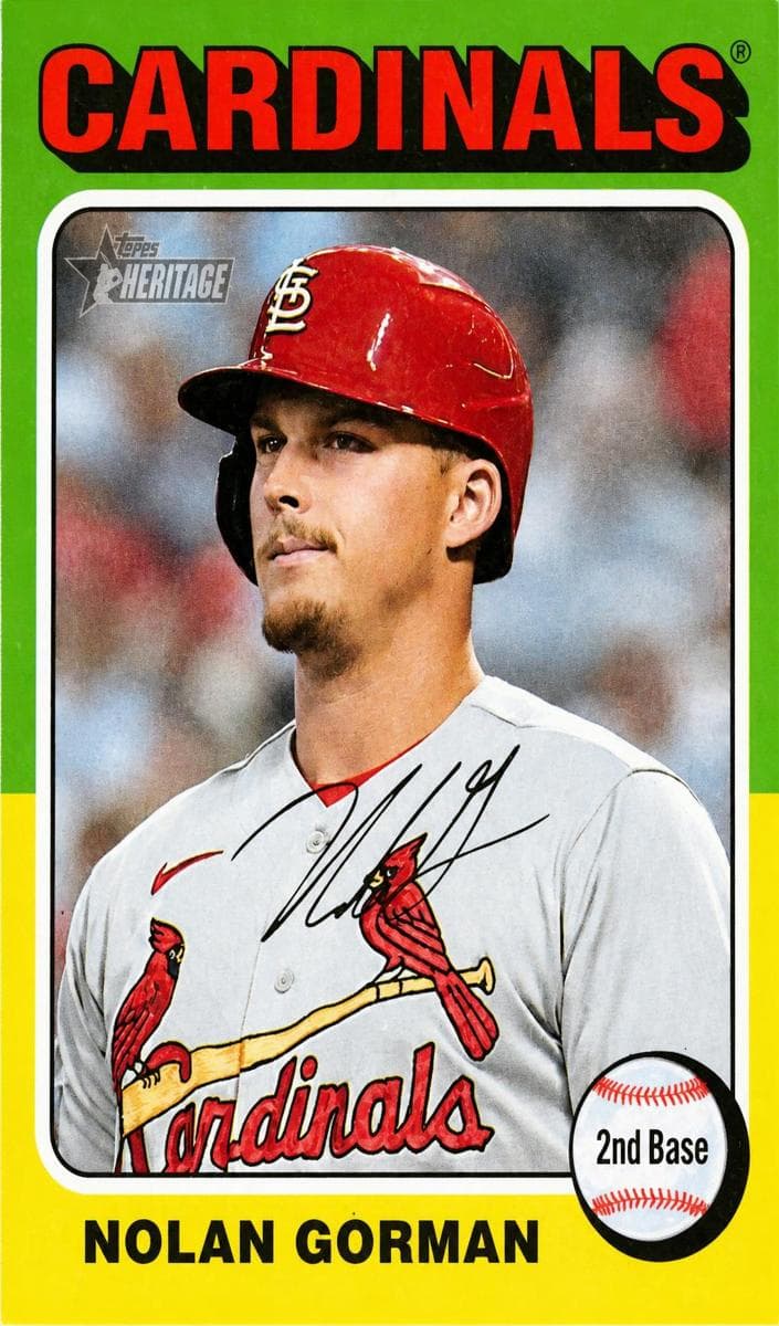 Nolan Gorman 2024 topps Topps Heritage