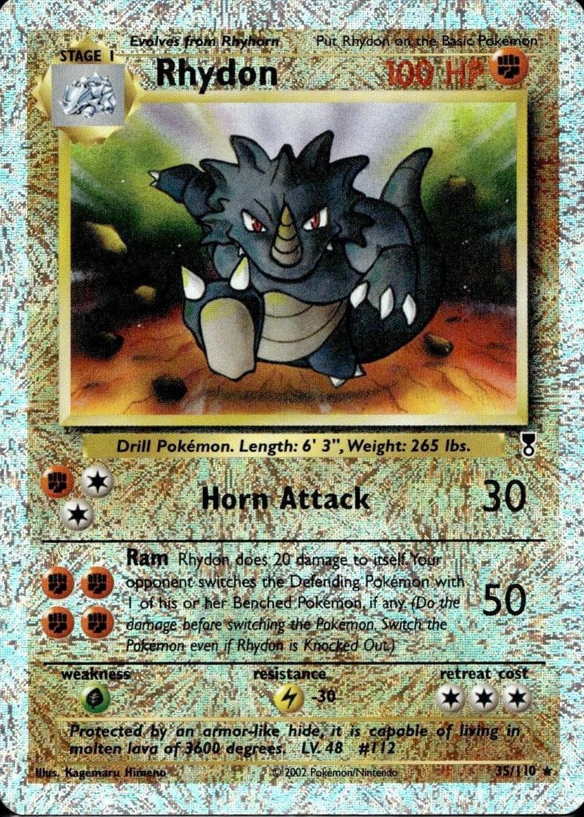 Rhydon trading card