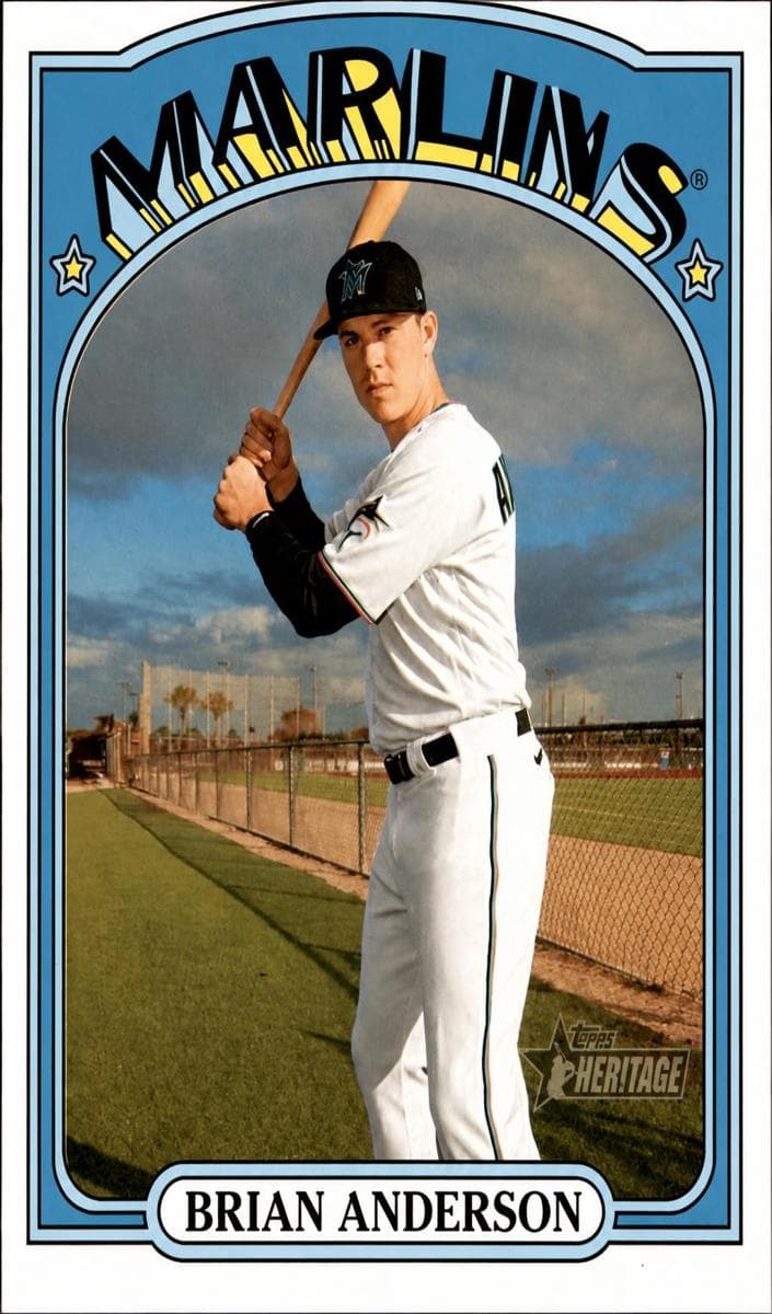 Brian Anderson 2021 topps Topps Heritage