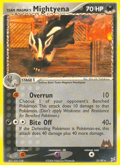 Team Magma's Mightyena #19