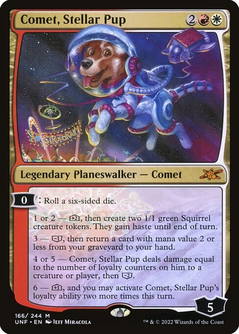 Comet, Stellar Pup 2022 Magic: The Gathering Unfinity
