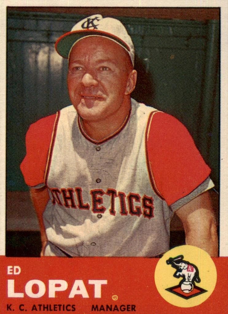 Ed Lopat 1963 topps Topps