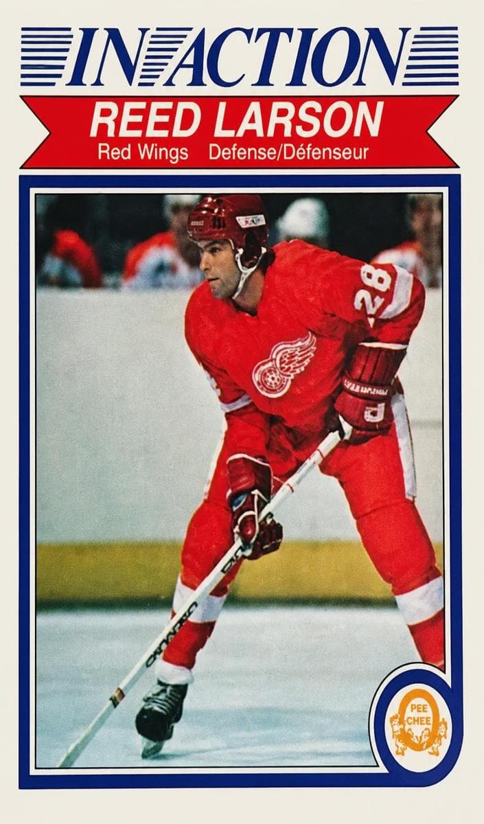 Reed Larson 1982 topps O-Pee-Chee