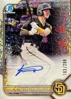 Jackson Merrill 2022 bowman Bowman Chrome Prospect Auto