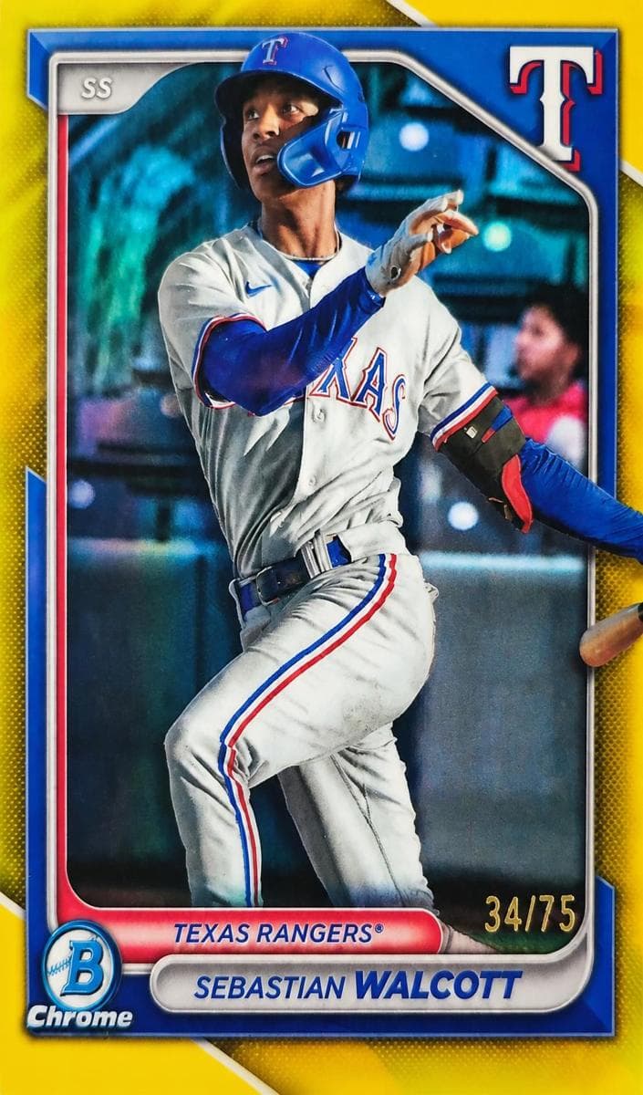 Sebastian Walcott 2024 bowman Bowman Chrome Prospects