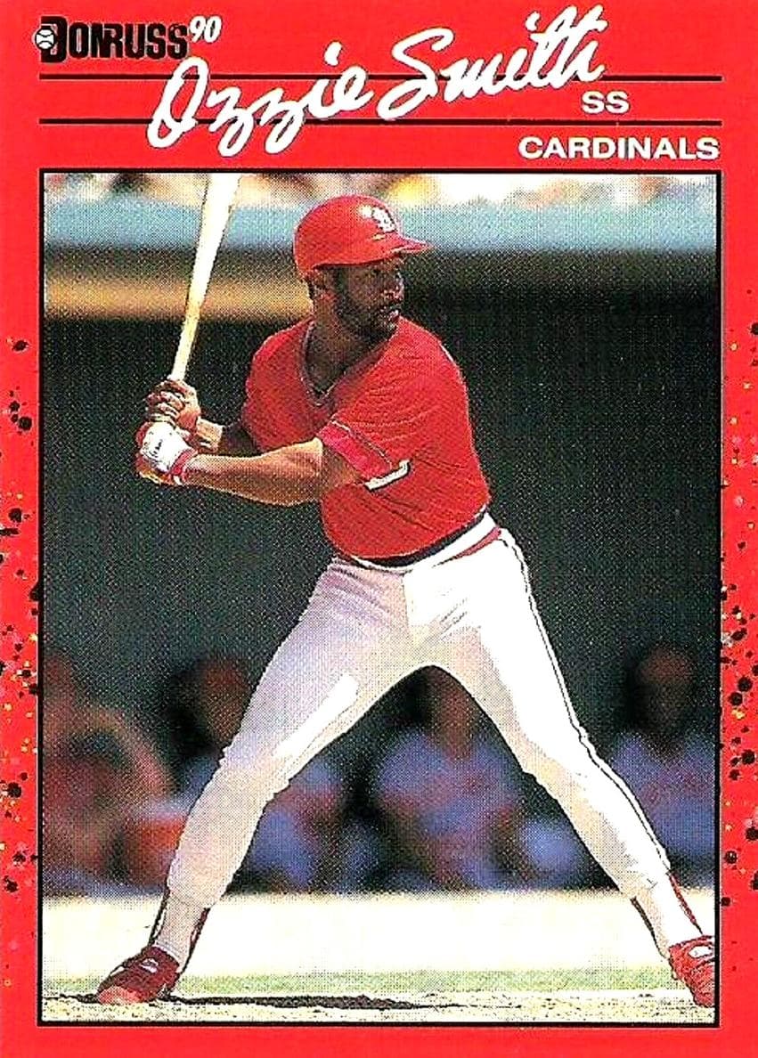 Ozzie Smith 1990 panini Donruss